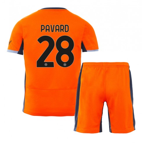 Maillot de foot Inter Milan Benjamin Pavard #28 Troisième enfant 2023-24 Manches Courte (+ pantalon court)